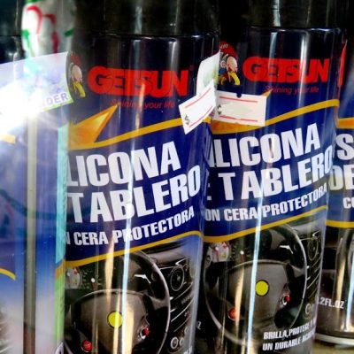 Línea de productos Getsun silicona para tablero con cera, ideal para limpieza y protección interior del vehículo